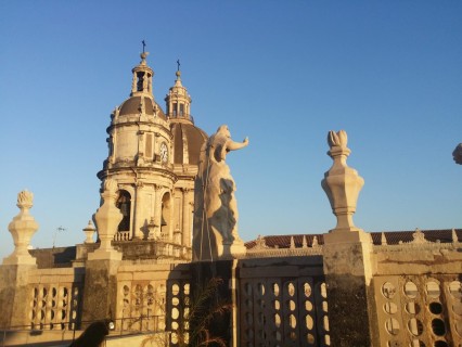 Badia di Sant'Agata al tramonto