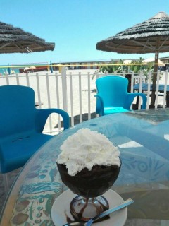 Granita con panna